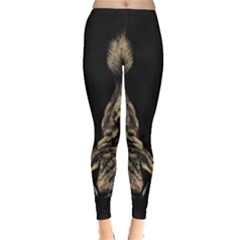 Animalsangry Male Lions Conflict Leggings  by Jancukart