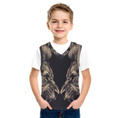 Animalsangry Male Lions Conflict Kids  Basketball Tank Top by Jancukart