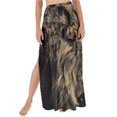 Animalsangry Male Lions Conflict Maxi Chiffon Tie-up Sarong