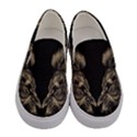 Animalsangry Male Lions Conflict Women s Canvas Slip Ons View1