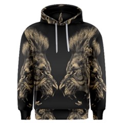 Animalsangry Male Lions Conflict Men s Overhead Hoodie by Jancukart