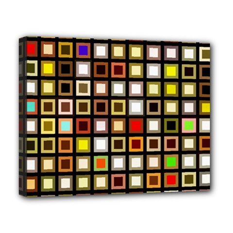 Squares-colorful-texture-modern-art Deluxe Canvas 20  X 16  (stretched)