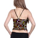 Squares-colorful-texture-modern-art Spaghetti Strap Bra Top View2