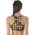 Squares-colorful-texture-modern-art Sports Bra View2