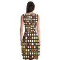 Squares-colorful-texture-modern-art Sleeveless Chiffon Dress   View2