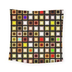 Squares-colorful-texture-modern-art Square Tapestry (small)