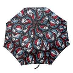 Grateful Dead Pattern Folding Umbrellas