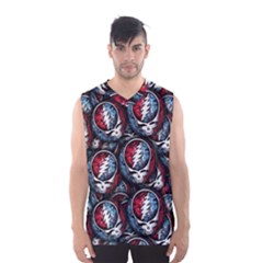 Grateful Dead Pattern Men s Basketball Tank Top by Jancukart