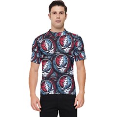 Grateful Dead Pattern Men s Short Sleeve Rash Guard