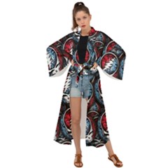 Grateful Dead Pattern Maxi Kimono