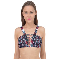 Grateful Dead Pattern Cage Up Bikini Top