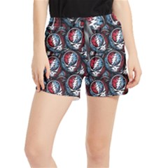 Grateful Dead Pattern Women s Runner Shorts by Jancukart