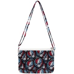 Grateful Dead Pattern Double Gusset Crossbody Bag