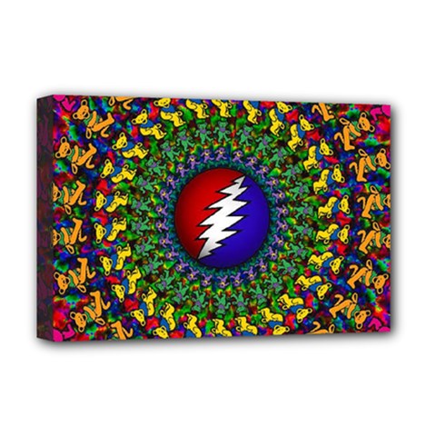 Grateful Dead Deluxe Canvas 18  X 12  (stretched)