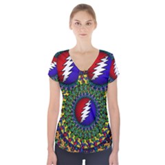 Grateful Dead Short Sleeve Front Detail Top by Jancukart