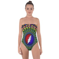 Grateful Dead Tie Back One Piece Swimsuit by Jancukart