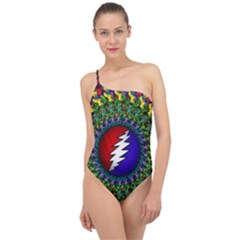 Grateful Dead Classic One Shoulder Swimsuit by Jancukart