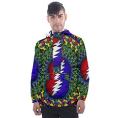 Grateful Dead Men s Front Pocket Pullover Windbreaker by Jancukart