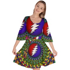 Grateful Dead Velour Kimono Dress