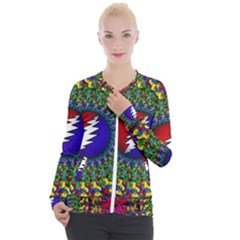 Grateful Dead Casual Zip Up Jacket by Jancukart