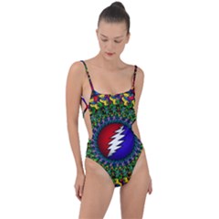 Grateful Dead Tie Strap One Piece Swimsuit by Jancukart