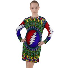 Grateful Dead Long Sleeve Hoodie Dress