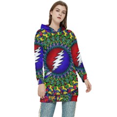 Grateful Dead Women s Long Oversized Pullover Hoodie by Jancukart