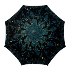 Cartoon Starry Night Vincent Van Gofh Golf Umbrellas by Jancukart