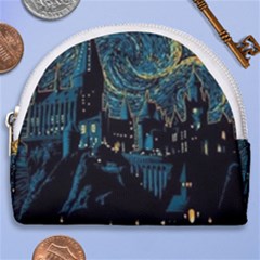 Cartoon Starry Night Vincent Van Gofh Horseshoe Style Canvas Pouch