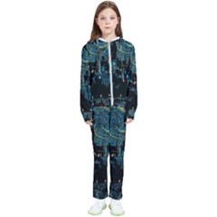 Cartoon Starry Night Vincent Van Gofh Kids  Tracksuit