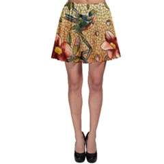 Flower Cubism Mosaic Vintage Skater Skirt