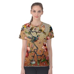 Flower Cubism Mosaic Vintage Women s Cotton Tee