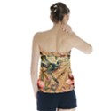 Flower Cubism Mosaic Vintage Strapless Top View2