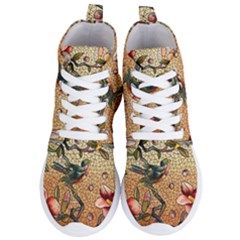 Flower Cubism Mosaic Vintage Women s Lightweight High Top Sneakers by Jancukart