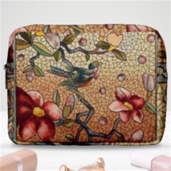 Flower Cubism Mosaic Vintage Make Up Pouch (large) by Jancukart