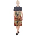 Flower Cubism Mosaic Vintage Camis Fishtail Dress View2