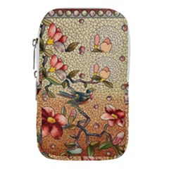 Flower Cubism Mosaic Vintage Waist Pouch (large) by Jancukart