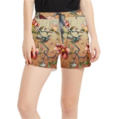 Flower Cubism Mosaic Vintage Women s Runner Shorts