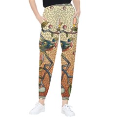 Flower Cubism Mosaic Vintage Tapered Pants by Jancukart