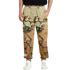 Flower Cubism Mosaic Vintage Men s Elastic Waist Pants by Jancukart