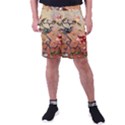 Flower Cubism Mosaic Vintage Men s Pocket Shorts View1