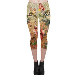 Flower Cubism Mosaic Vintage Capri Leggings 