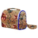 Flower Cubism Mosaic Vintage Satchel Shoulder Bag View1