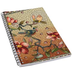 Flower Cubism Mosaic Vintage 5 5  X 8 5  Notebook