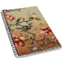 Flower Cubism Mosaic Vintage 5.5  x 8.5  Notebook View1