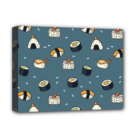 Sushi Pattern Deluxe Canvas 16  X 12  (stretched) 