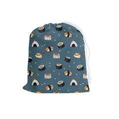 Sushi Pattern Drawstring Pouch (large)