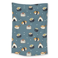 Sushi Pattern Large Tapestry