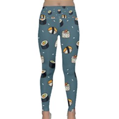 Sushi Pattern Lightweight Velour Classic Yoga Leggings by Jancukart