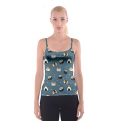 Sushi Pattern Spaghetti Strap Top